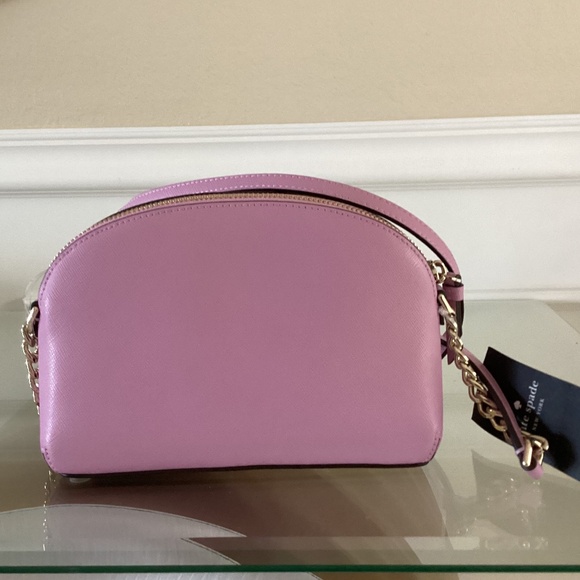 Kate Spade Cameron Street Hilli Leather Berry Crush Lavender Dome Crossbody Bag - Picture 5 of 14